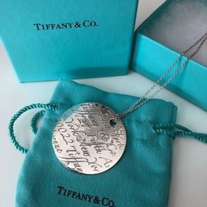 Tiffany & Co Notes Necklace 18.5" XL wavy pendant